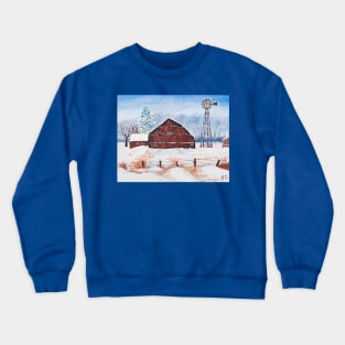 Blizzard at the Farm Crewneck Sweatshirt